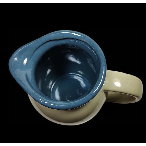 East Texas Pottery Heart & Blue Spongeware Pattern & Unbranded Rooster Pitcher - Picture 5 of 11